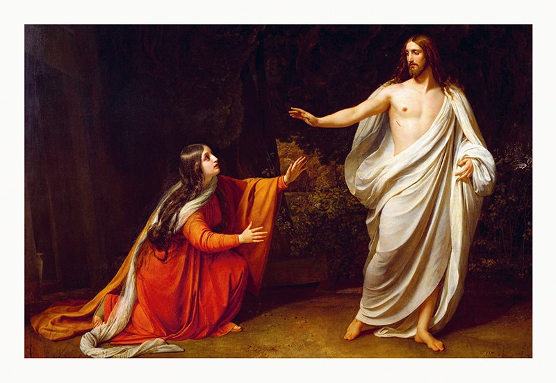 Pohľadnica Kristus sa zjavuje Márii Magdaléne