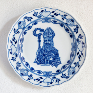 Èeský porcelán „cibulák“ s motívom sv. Vojtecha