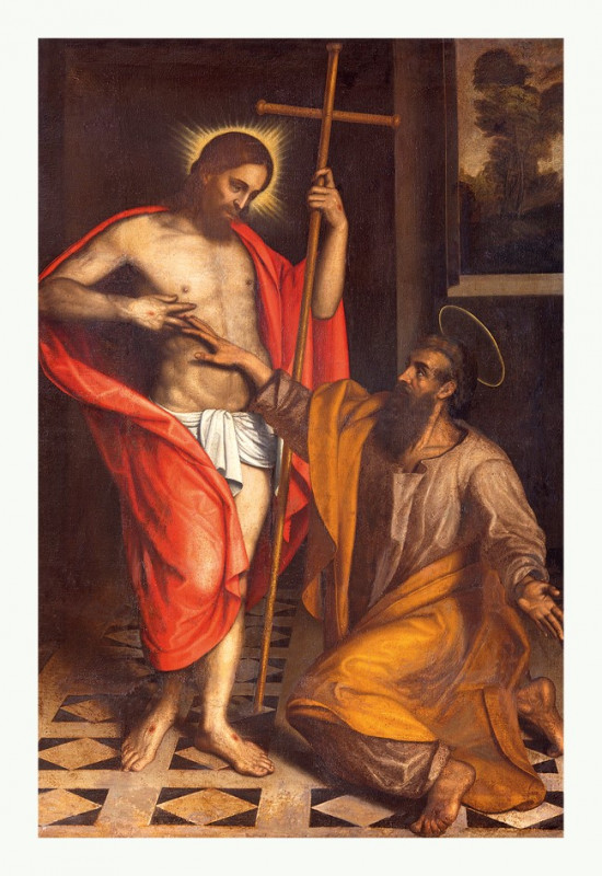 Pohľadnica Pochybujúci sv. Tomáš